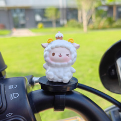 New Model Lamb Warm Bicycle Decorations Creative Strap Style Cute Sheep Electric Scooter Ornament