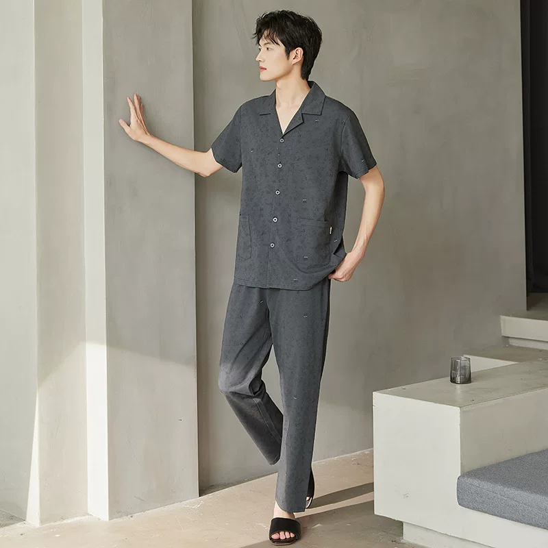 Летняя элитная пижама, брюки, свободный крой, oversize, для подростков, с коротким рукавом
