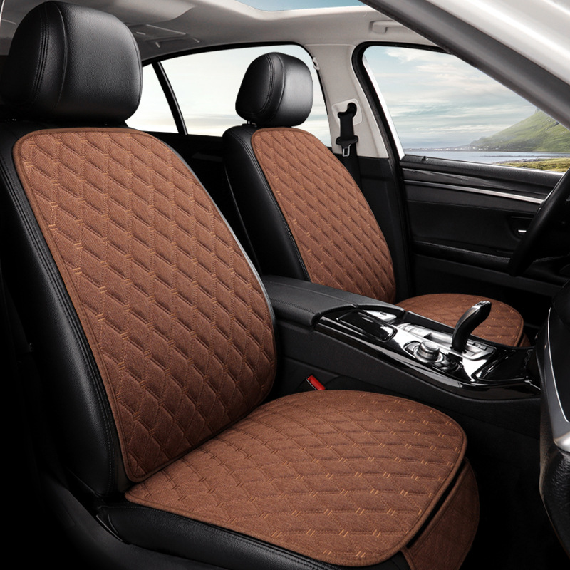 Cojín del asiento del coche cuatro estaciones universal de cinco asientos de lino de tres piezas cubierta del asiento del coche comercio exterior estilo de venta caliente