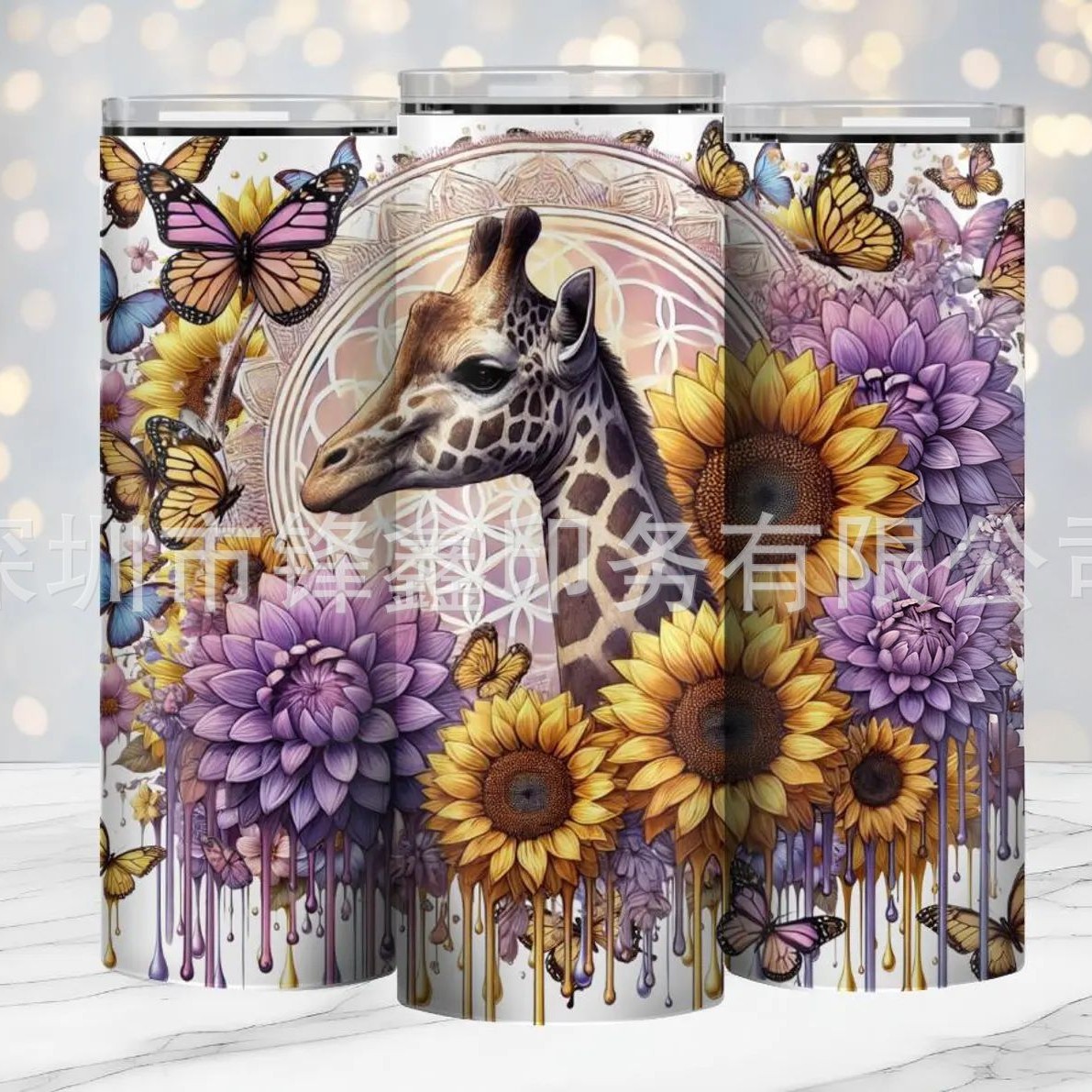 可爱动物 20oz热升华杯贴 UV转印贴水晶标 跨境专供+目录