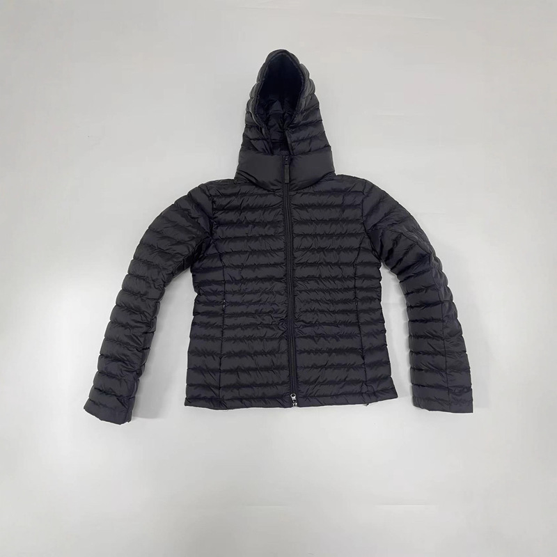 Autumn and Winter Black/Off-White New Detachable Hat Stand Collar Right Shoulder down Jacket Casual down Jacket Autumn and Winter Black/Off-White New Detachable Hat Stand Collar Right Shoulder down Jacket Casual down Jacket