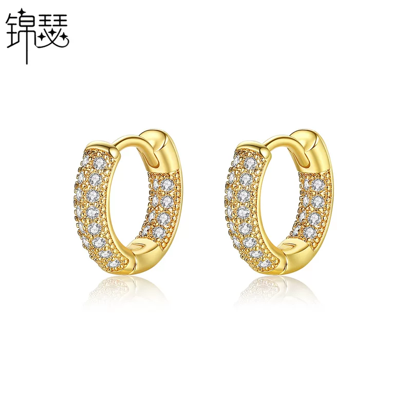 锦瑟 Classic модный бренд серёжки, инкрустированные бриллиантами, европейский стиль