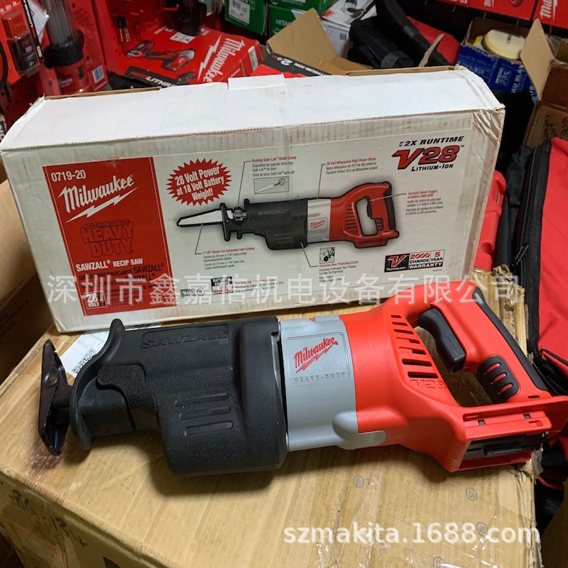 0719-20 现货批发美国 milwaukee米沃奇 工业级充电马刀锯0719-20