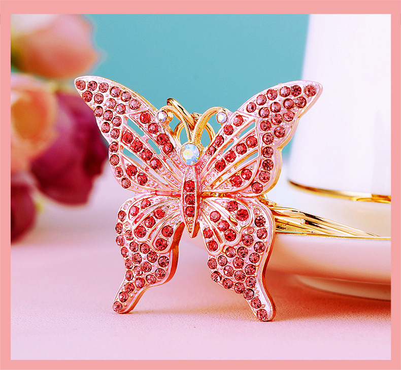 Cute Butterfly Metal Women's Keychain display picture 8