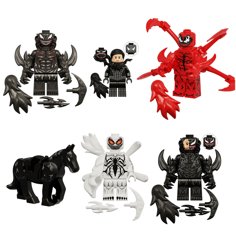 Cross-Border Wholesale Kdl832 Hero Series Building Block Figures Small Particle Super Building Blocks Assembly Toys Bagged Dropshipping