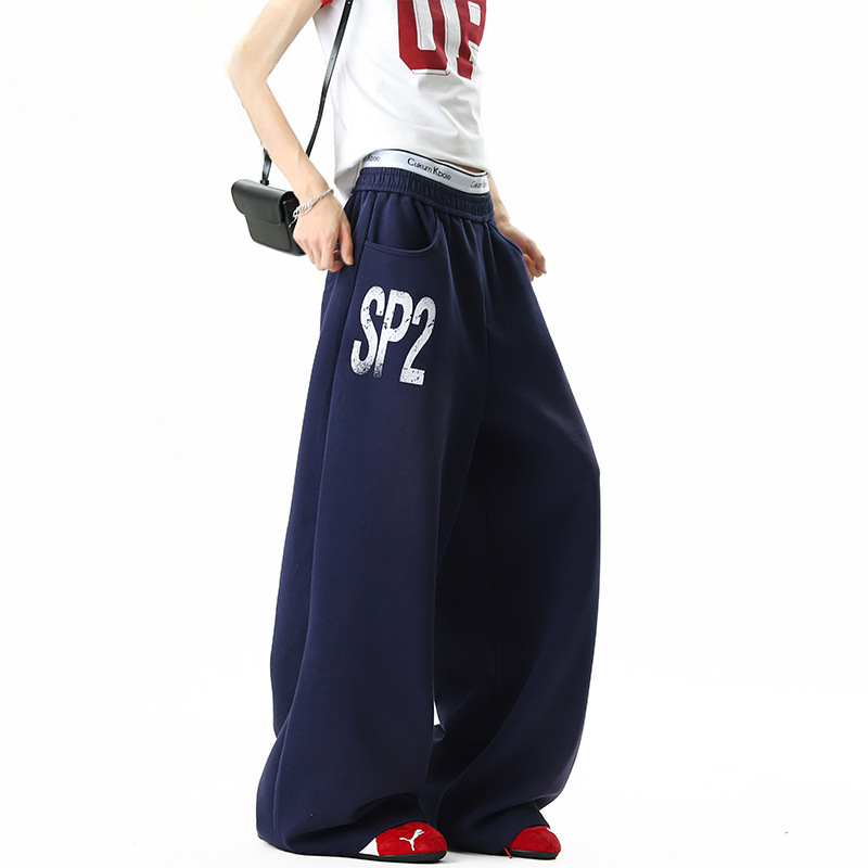 American-Style Heavyweight Letter Print Drape Sweatpants Unisex Summer Trendy Loose Sports Casual Pants Street Dance Wide-Leg Pants American-Style Heavyweight Letter Print Drape Sweatpants Unisex Summer Trendy Loose Sports Casual Pants Street Dance Wide-Leg Pants