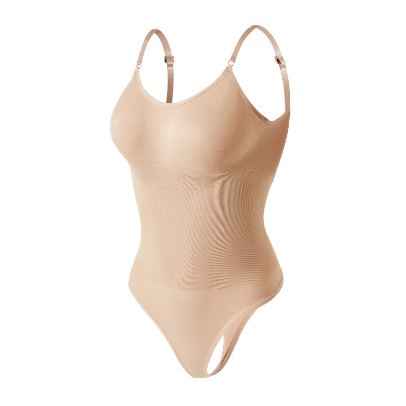 Body Moldeador con Espalda Descubierta de Nylon Sin Costuras Realce y Control de Abdomen