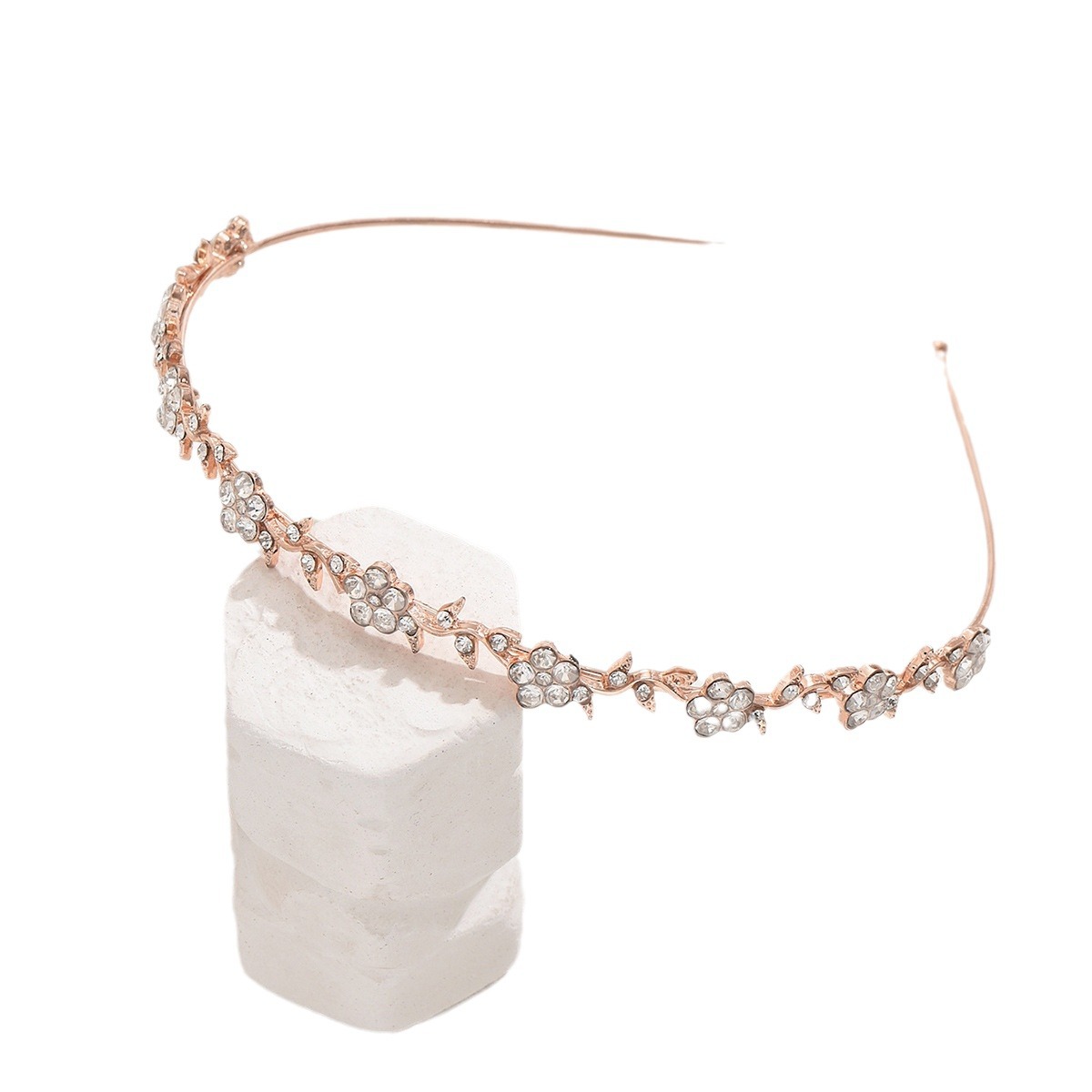 Retro francés perla coreana ins metal diamante perla flores perla