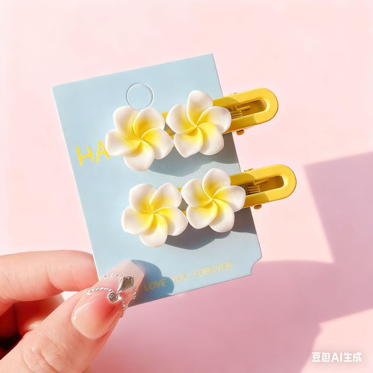 DT6059 더블 플루메리아 파인 웨이브