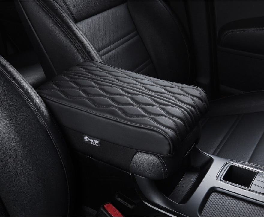 Corea del Sur nuevo coche apoyabrazos caja pad Amazon memoria espuma altura aumento de cuero universal coche apoyabrazos Pad funda