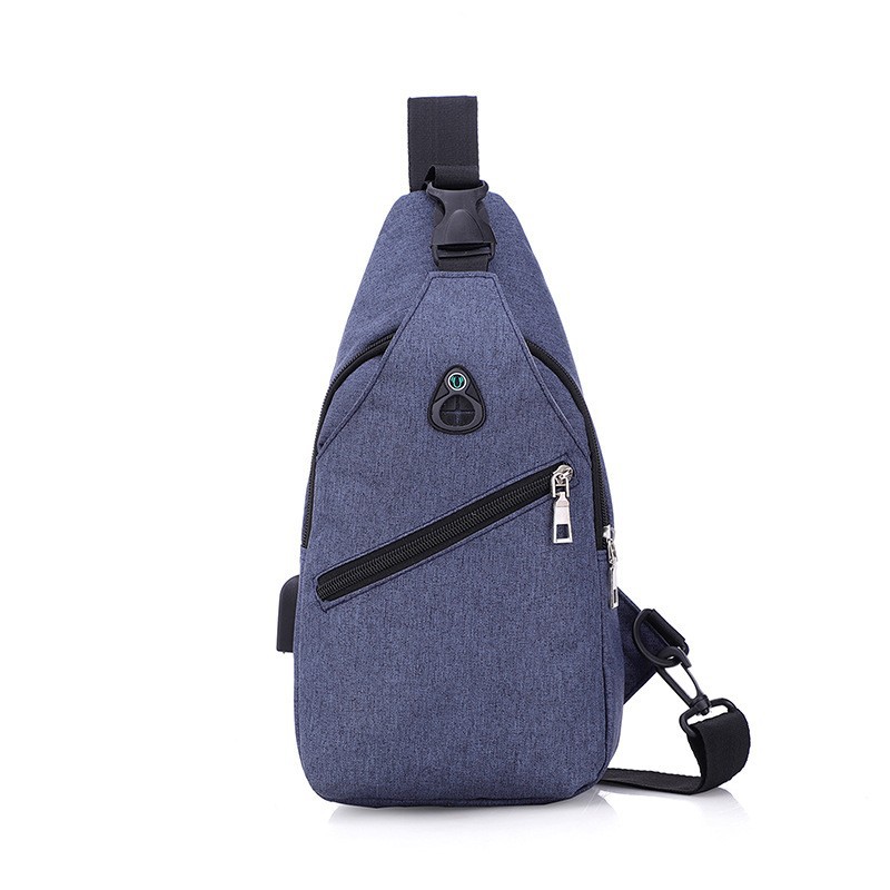 Muestras personalizadas de bolso de pecho para hombres transfronterizos, bolso de hombro multifuncional de tela Oxford al aire libre, mochila de transporte de moda