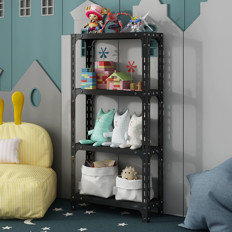 Estante de almacenamiento de 20cm Estante de almacenamiento de piso multicapa Estante de almacenamiento de juguetes Estante de libros Estante de té Estante estrecho Estante simple Estante de hierro forjado