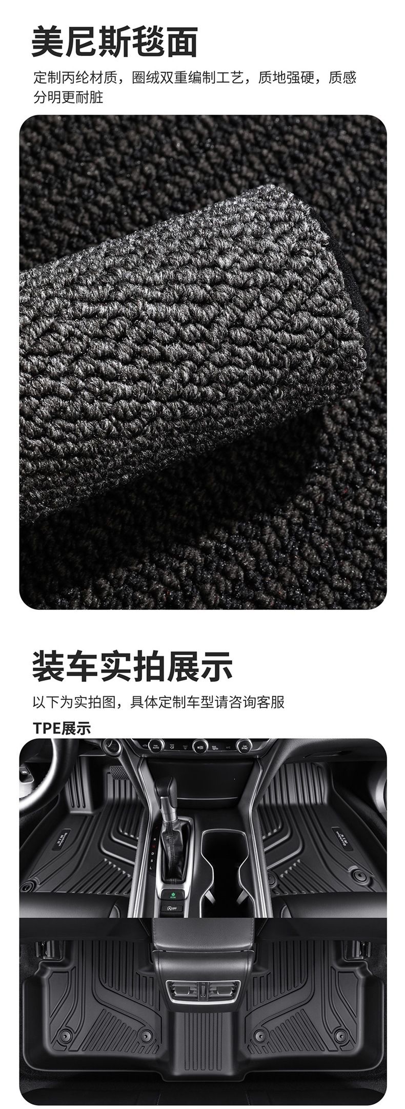 Suitable for Volkswagen ID3/ID4 X, Tayron, Passat CC, Teramont X, Magotan, Santana, Golf 8 TPE floor mats
