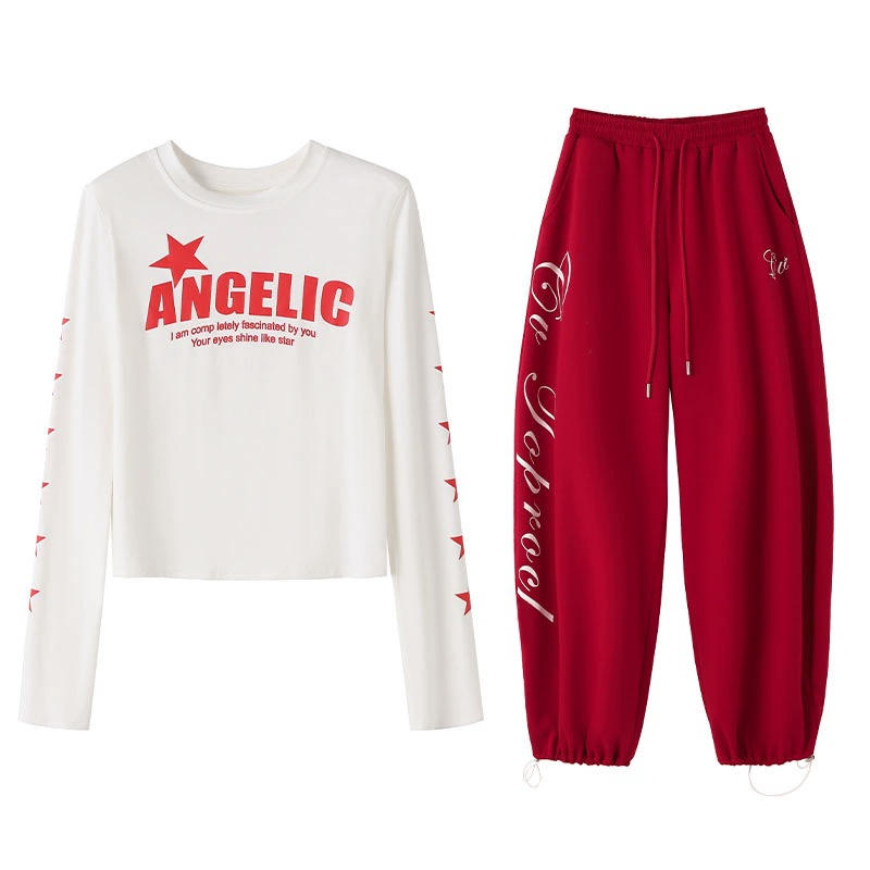 Gym suit, set, loose fit