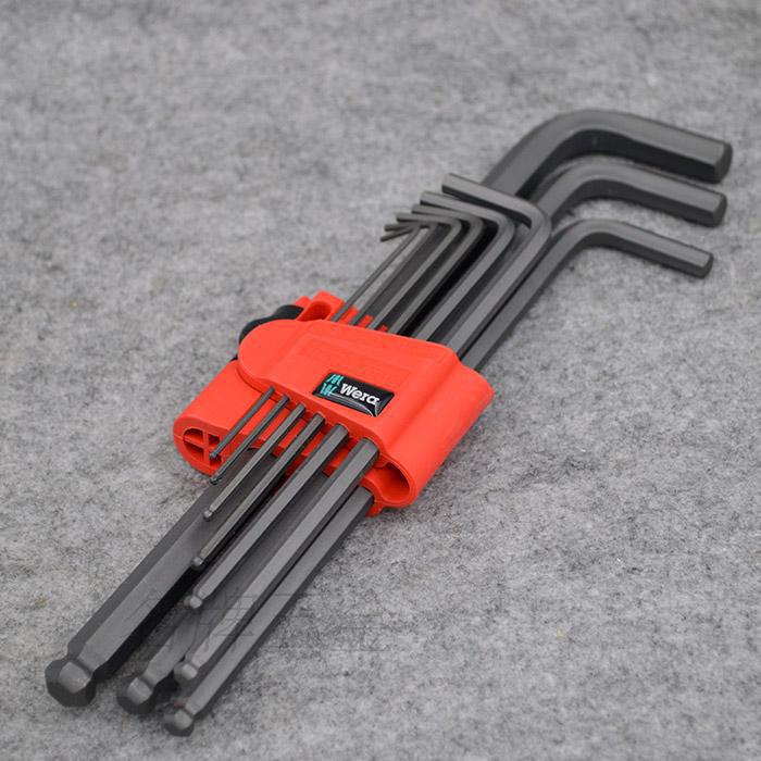 WERA德国维拉9件公制套装内六角扳手 950PKL/9BM 1.5-10mm