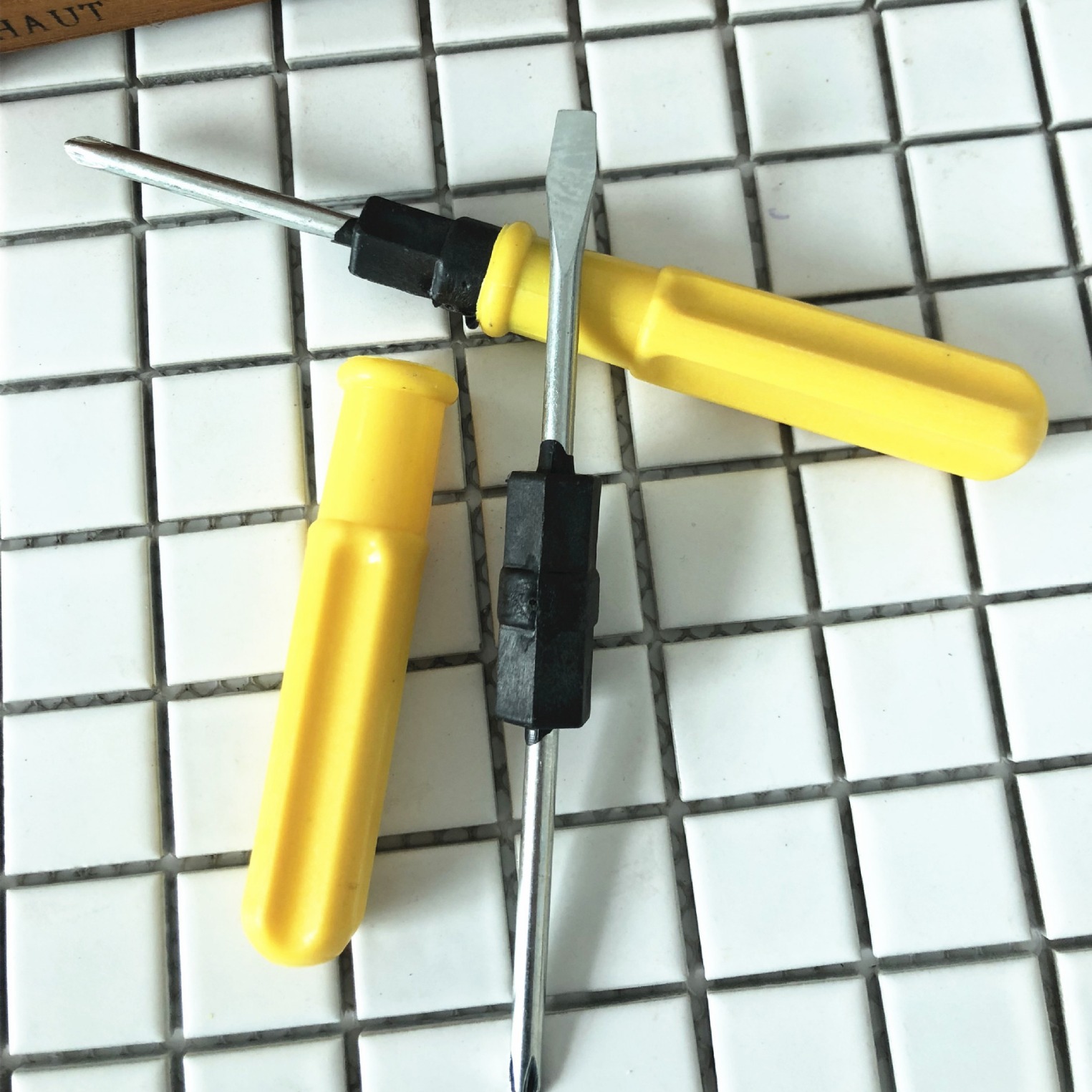 4寸黄色两用起子螺丝刀一字起子十字螺丝刀【一元2元店工具批发】