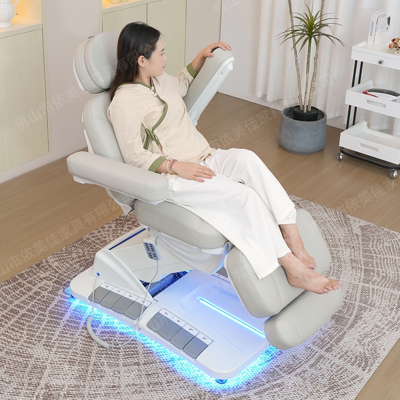 Cama de belleza eléctrica multifuncional Yimei Jia, cama especial para tatuajes de manicuras y belleza médica, cama de masaje de doble propósito