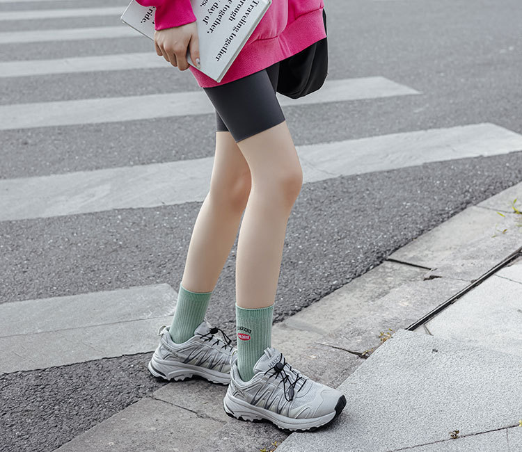 57g Weight Socks Classification Socks Lingerie Type Cotton Fabric Type A Pair Quantity Daily, Shopping Occasion Color Block Pattern All Seasons Season Women's Gender Sweet Style Women's Lady Sweet Color Block Cotton Crew Socks A Pair 14