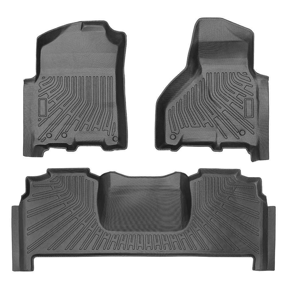 Es adecuado para Dodge Ram2500 / 3500 Mega cab 2010 - 2018 3D todo el tiempo TPE almohadilla de pies