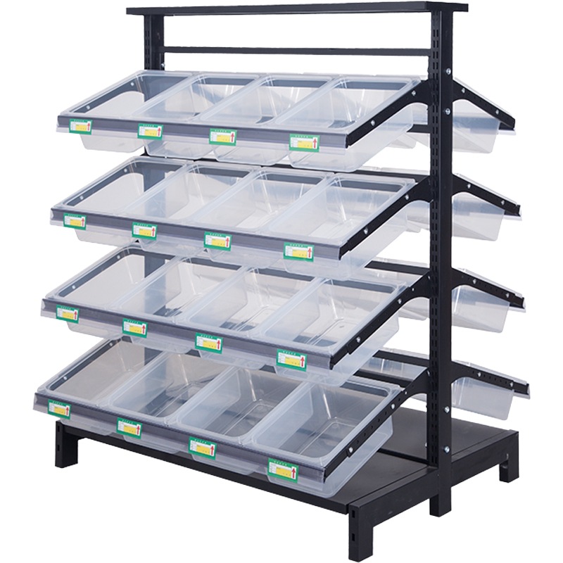 【1069人收藏】便利店超市零食货架散称休闲食品进口靠墙多层货架