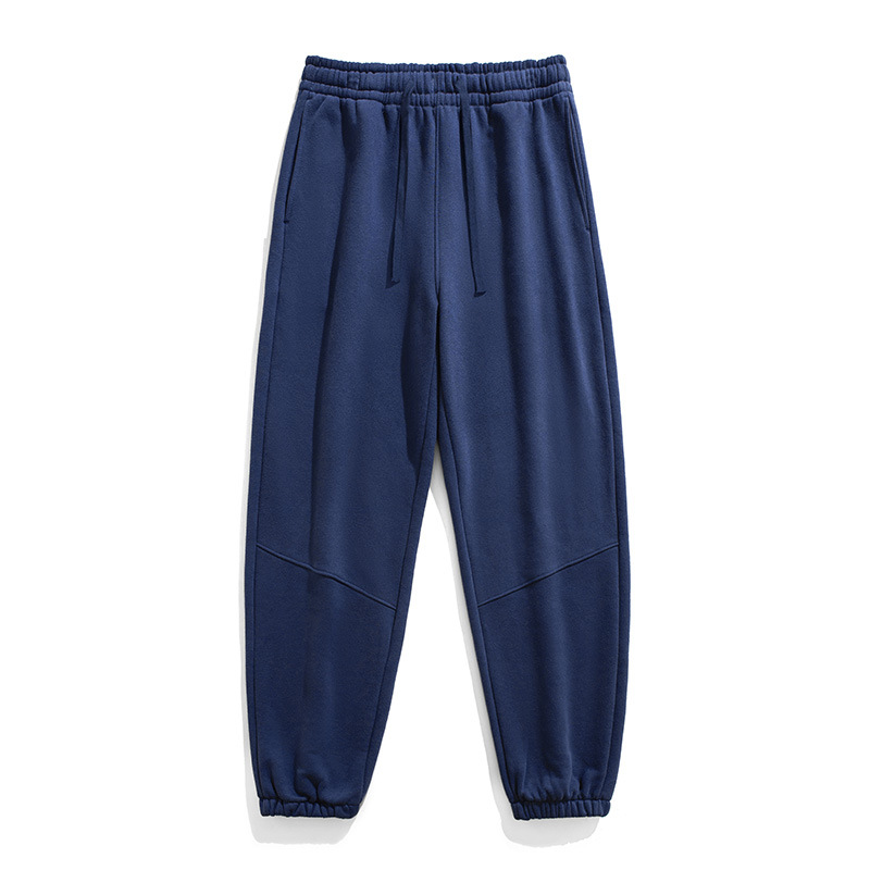 2023 otoño e invierno nuevo 350g Terry sweatpants hombres y mujeres mismo engrosado cómodo deportes casual moda elástico boca