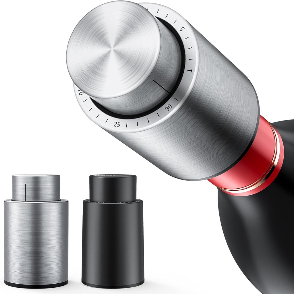 creative vacuum bottle stopper stainless steel sealed