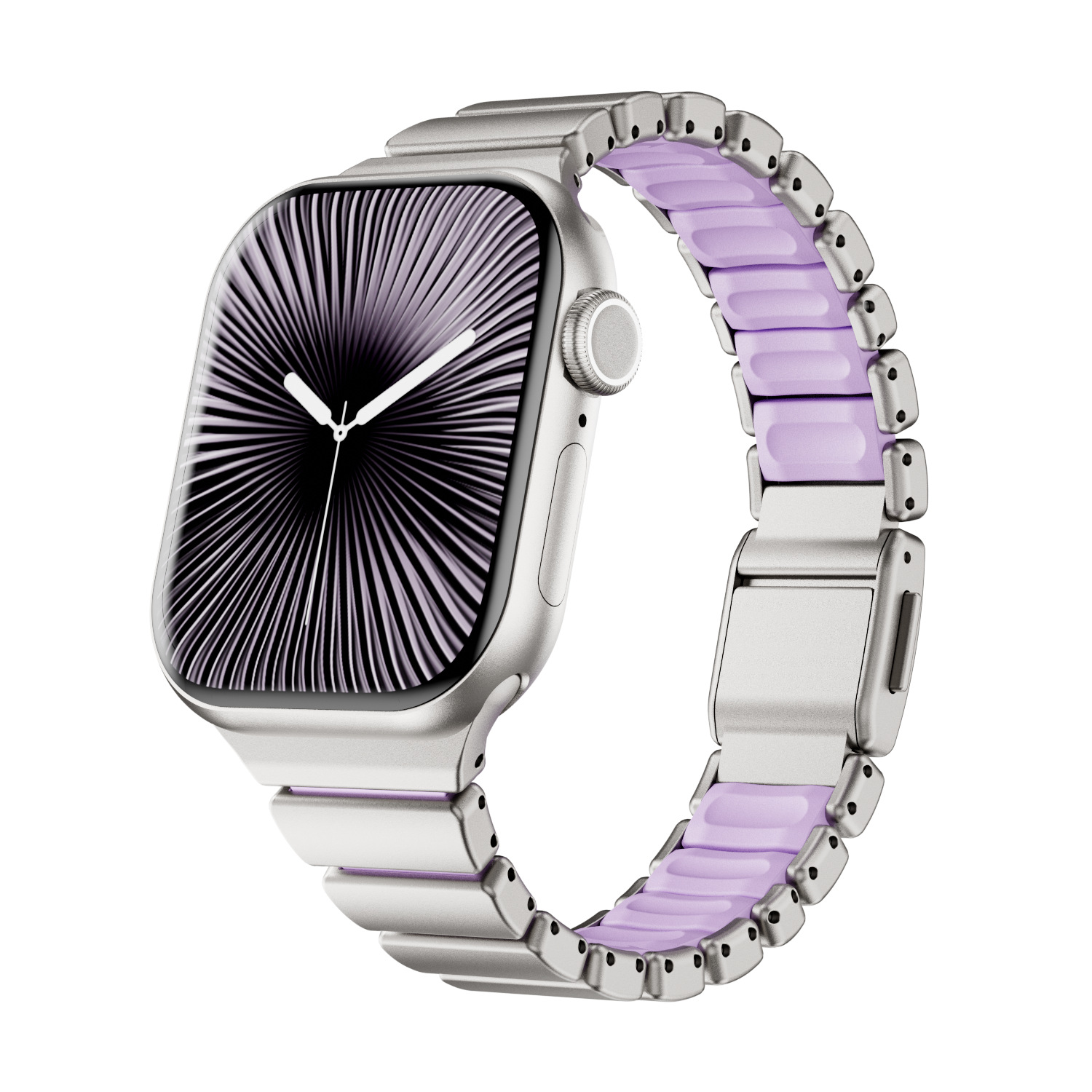 Norman magnetic metal silicone strap is suitable for Apple Watch S11/10 generation iwatch strap
