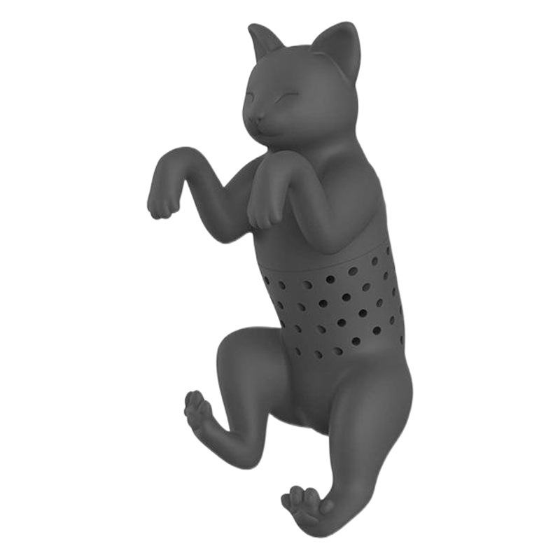 Suministro transfronterizo purrtea silicona gatito té fabricante gato té colador caja de color caja embalaje ventas directas de la fábrica