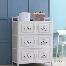 碗柜家用厨房置物柜收纳柜子储物柜简易组装厨柜铝合金经济型橱柜