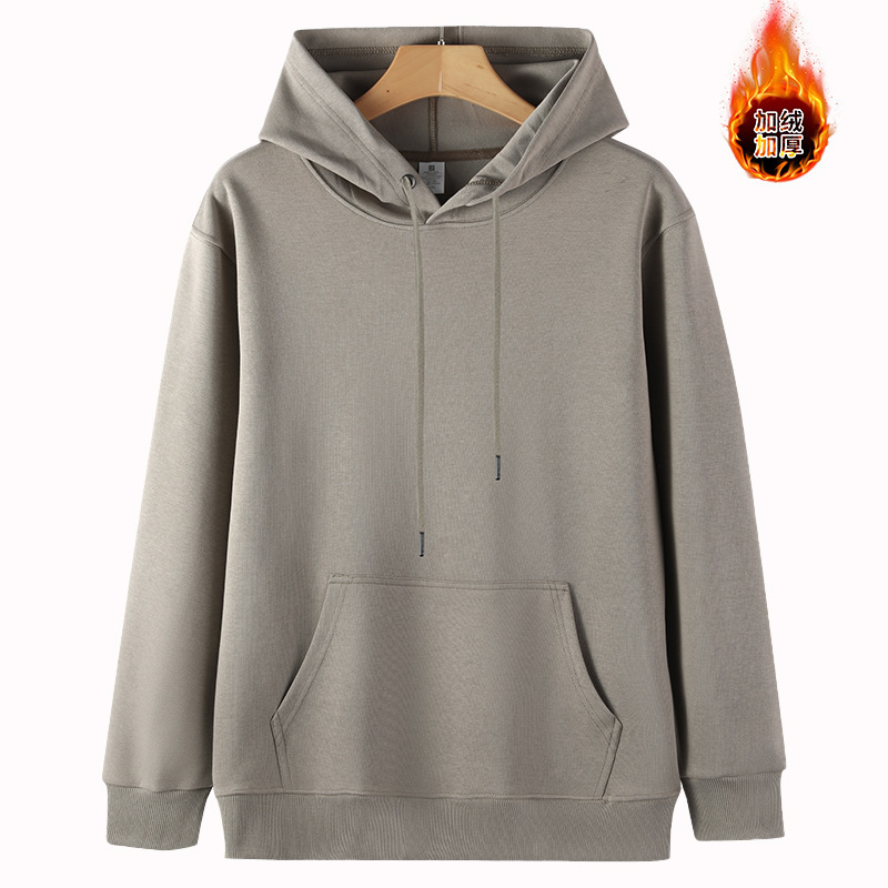400g suéter con capucha para hombre pesado otoño e invierno sudadera con capucha suéter de algodón de manga larga camisa de manga larga chaqueta de tendencia