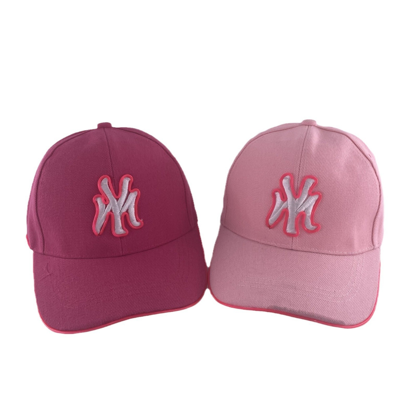 Nuevas letras bordadas LED luminoso MY sombrero de béisbol sombrero de ocio sombrero de sol deportivo al aire libre sombrero de moda luminoso