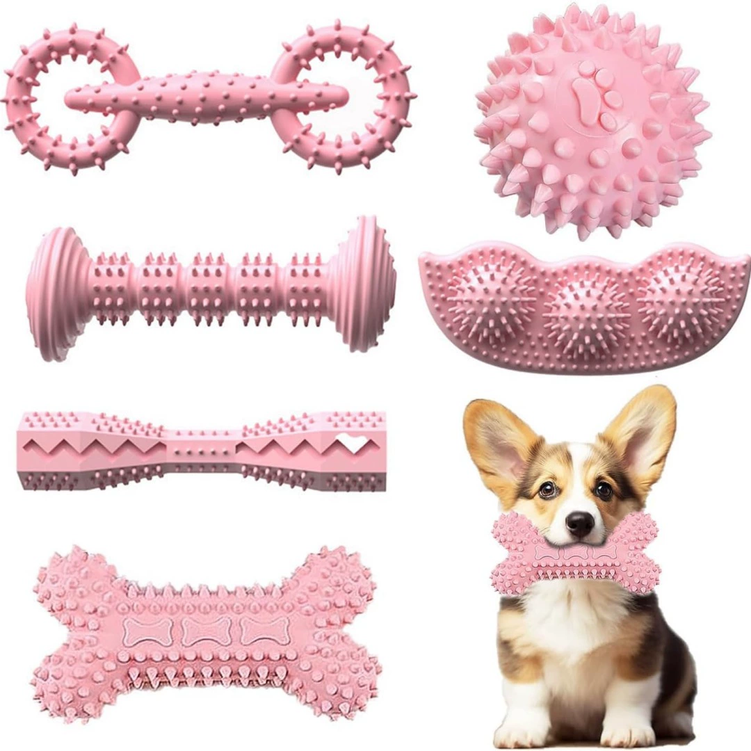 6 шт. Собака жевательная игрушка щенок прорезывание зубов игрушка мягкая и прочная интерактивная игрушка для щенка