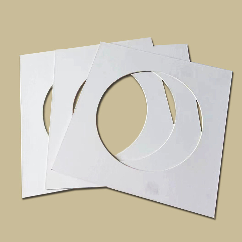 White Cardboard Round Opening Square Opening Photo Frame Special Mounting Lining Cardboard Manufacturer Wholesale Custom Pattern