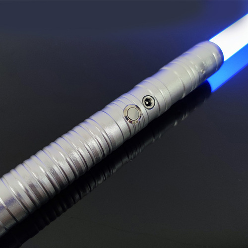 Cross-border best-selling RGB metal handle lightsaber charging version sound and light lightsaber two-in-one color-changing fighting glowing toy