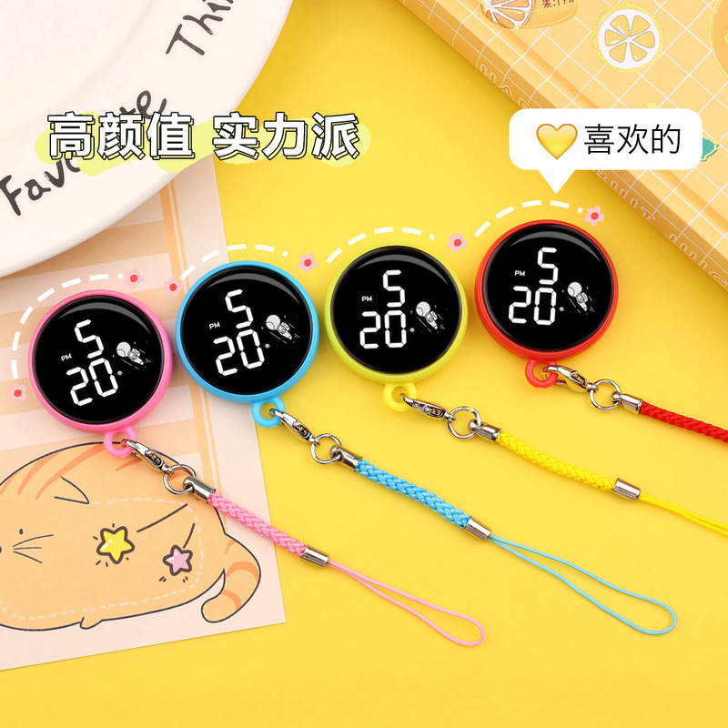 New Student Pendant Watch Portable Touch Screen Waterproof Led Digital Watch Cute Pendant Keychain Pendant