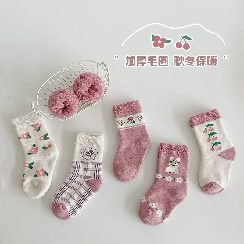 Children's winter cartoon keep warm three dimensional socks, 2023