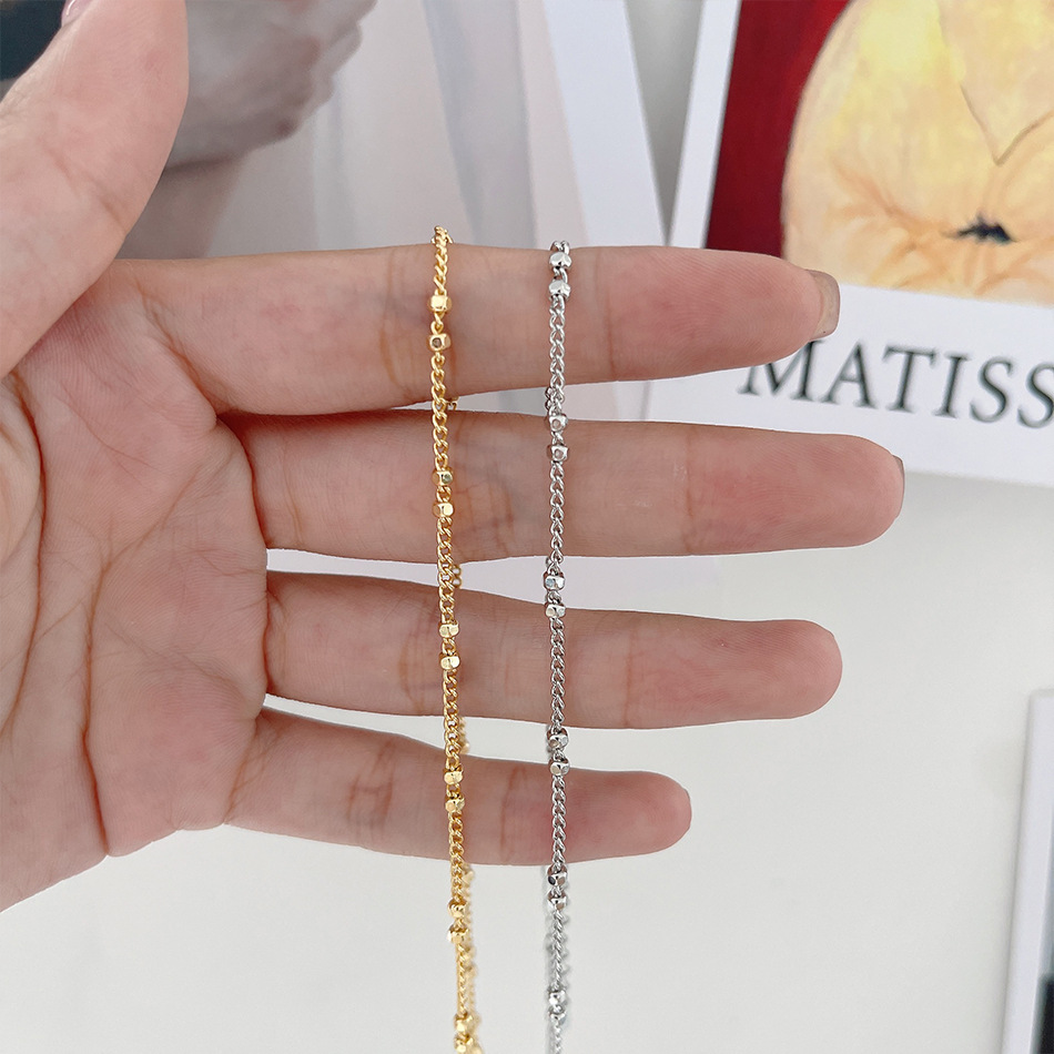 Fashion Solid Color Copper Necklace 1 Piece