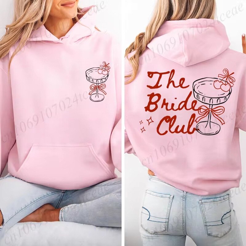 【Cross-Border European Size】Personalized Bach Club Shirt Girls' Weekend Hoodie Women's Beach Single Hoodie 【Cross-Border European Size】Personalized Bach Club Shirt Girls' Weekend Hoodie Women's Beach Single Hoodie