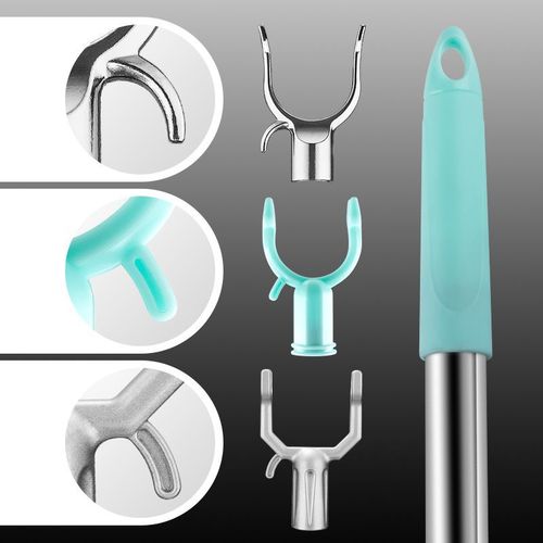 Household Stainless Steel Telescoping Clothesline Pole, Clothes-Supporting Rod, Clothes-Picking Rod, and Clothes-Hanging Rod—Wholesale for Home Use