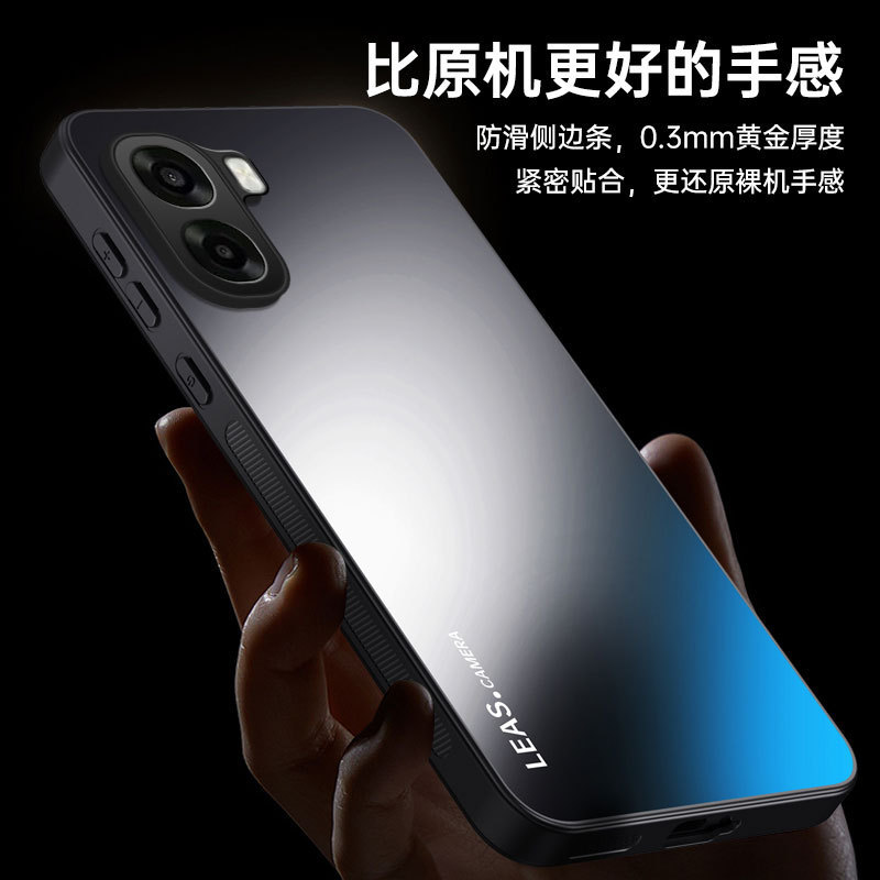 Suitable for Oppoa6X Matte Phone Case Ag Electroplated Acrylic Business A6X Pure Color Simple Anti-Fall Protective Case