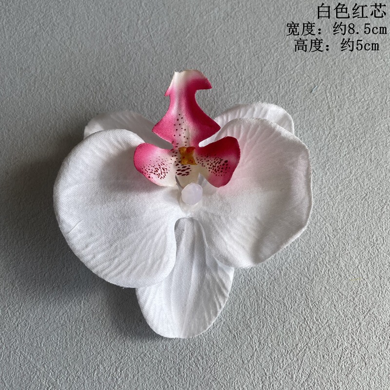 擬似顕紋胡蝶蘭花頭飾りヘアピン手作りdiyケーキデザート台装飾盆栽生け花制作|undefined