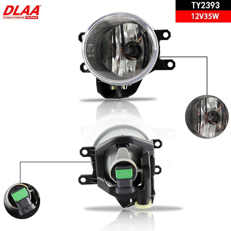 Aplicable a Toyota 1920 nuevo conjunto de lámpara de niebla delantera Highlander lámpara de niebla diurna lámpara de barra delantera