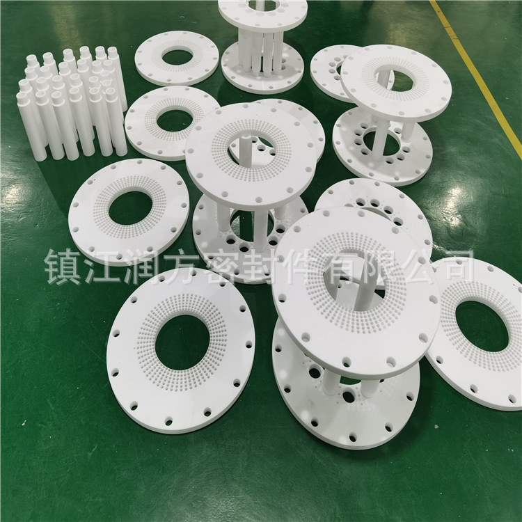 Teflon PTFE chemical spray tower project sulfuric acid pipe acid discharge project manufacturing factory