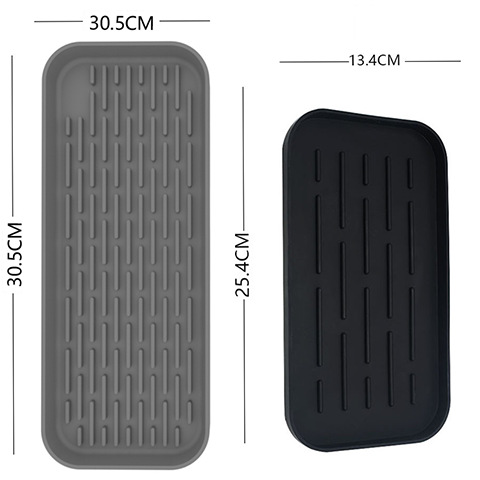 회색 큰 배수 판 + 검은 색 작은 배수 판 세트