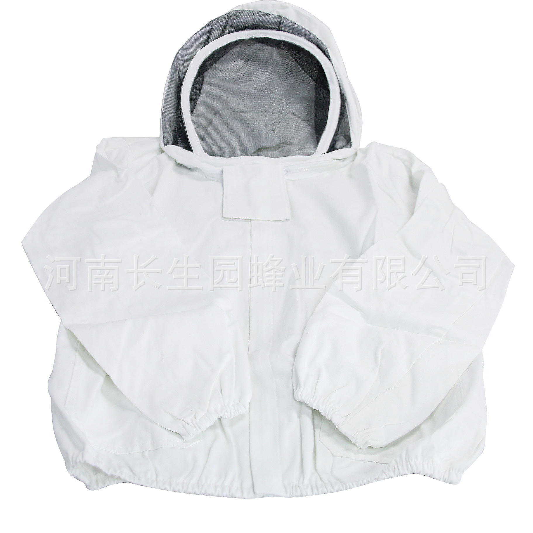 热销款 养蜂服防峰衣 太空帽半身防护服 白色纯棉防蜂服