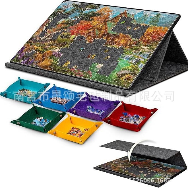 Hクロスボーダー新商品 パズルボード スタンド付き パズルマット 縦横自由調整 パズルマット パズルフェルト|undefined