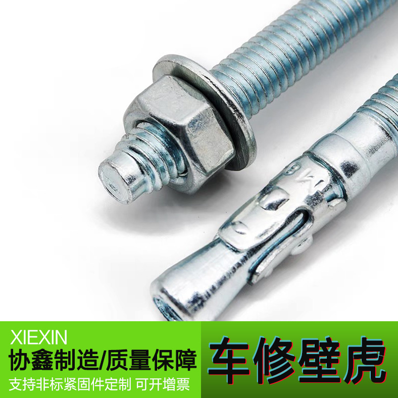 协鑫制造 车修壁虎 镀锌电梯专用车修壁虎螺栓 强力拉爆攀岩钉