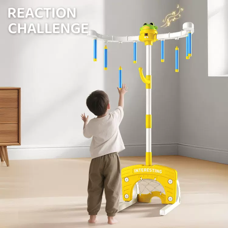 眼疾手快抓棍机线控手抓棒室内掉落反应专注力感统训练器儿童玩具