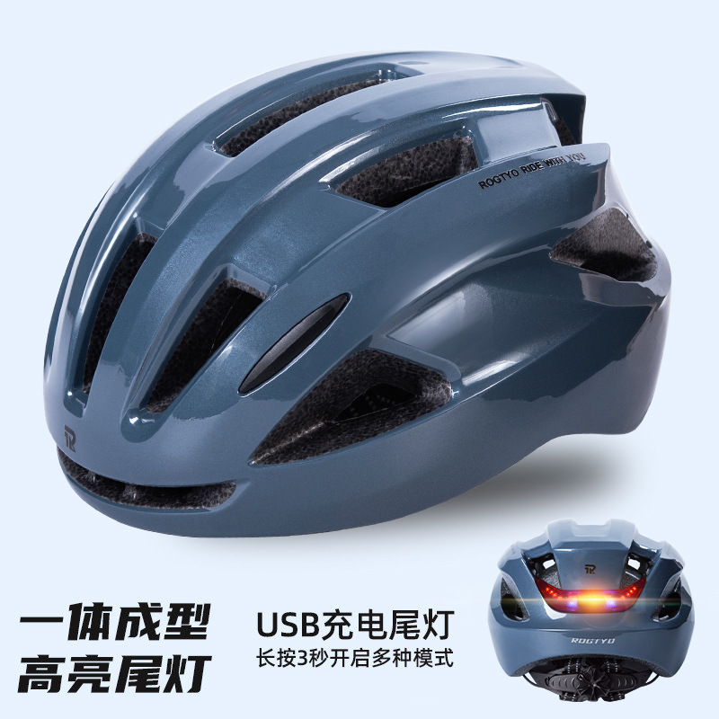 Casco de bicicleta para hombres, bicicleta de montaña, equilibrio de carretera, lámpara trasera, sombrero de casco para mujeres, equipo de bicicleta