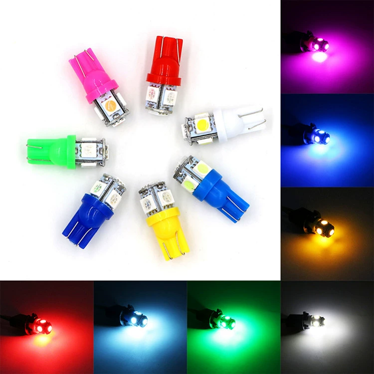 Автомобильная лампа T10 5050 5smd ярко светит лампа мотоцикла фары W5W 12V подсветка для номера